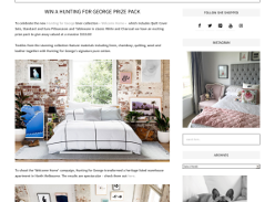 Win a 'Hunting For George' bedding prize pack, valued at $533!
