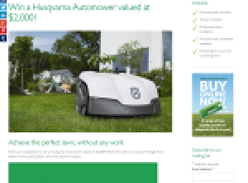 Win a Husqvarna Automower valued at $2,000!