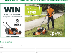 Win a Husqvarna LC19A Lawn Mower