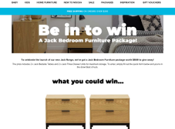 Win a Jack Bedroom Furniture package