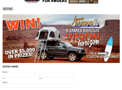 Win a James Baroud Vision Horizon rooftop tent!