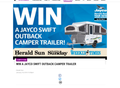 Win a Jayco Swift Outback Camper Trailer