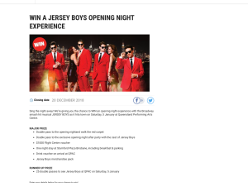 Win a Jersey Boys Opening Night Experience