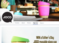 Win a 'Joco' coffee cup for your dad!