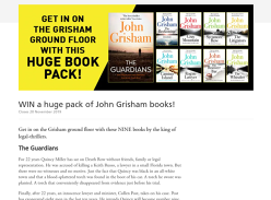 Win a John Grisham Book Pack