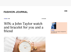 Win a John Taylor watch and bracelet for you and a friend