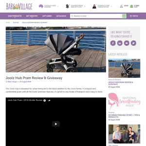 Win a Joolz Hub Pram