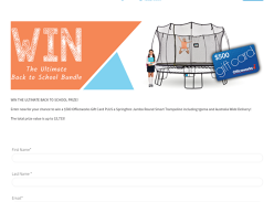 Win a Jumbo Round Smart Trampoline + $500 Officeworks Gift Card!