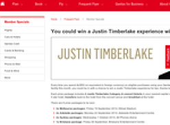 Win a Justin Timberlake experience for 2!