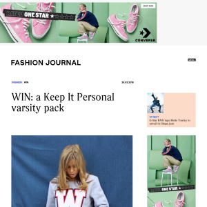 Win a Keep It Personal varsity pack