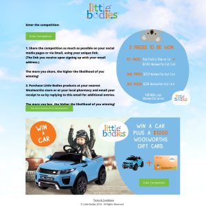 Win a Kids Electric Ride-on Car + Woolworths Gift Card