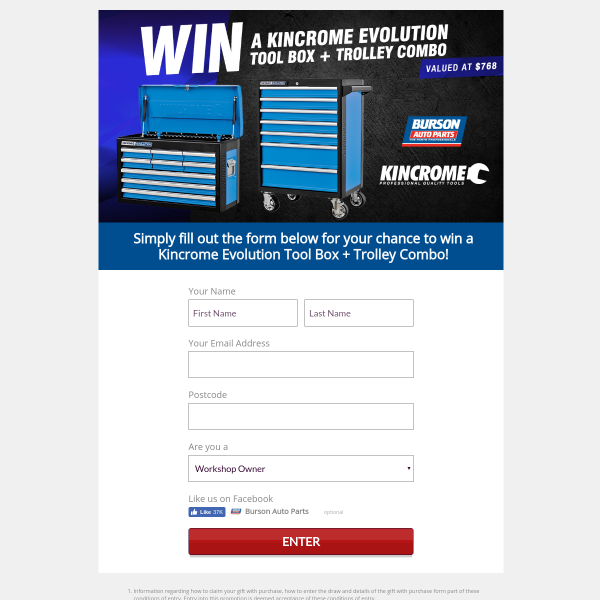 Win a Kinchrome Toolbox