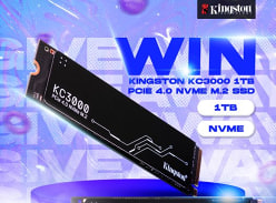 Win a Kingston KC3000 1TB PCIe 4.0 NVMe SSD