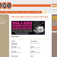 Win a KISS signed guitar valued at over $3,000!