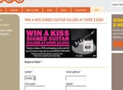 Win a KISS signed guitar valued at over $3,000!