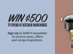 Win a Kitchen Warehouse Voucher