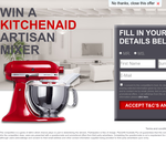 Win a Kitchenaid Artisan Mixer