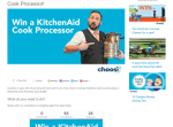 Win a KitchenAid Cook Processor!