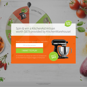 Win a KitchenAid Mixer worth $879!