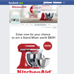 Win a KitchenAid Stand Mixer, valued at $829!