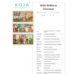 Win a KOJA wellness prize pack valued at over $2,000! - KOJA