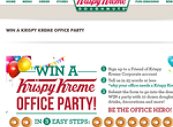 Win a 'Krispy Kreme' office party!