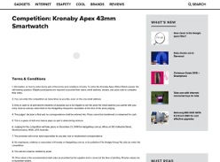 Win a Kronaby Apex 43mm Smartwatch