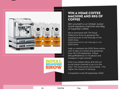 Win a La Cimbali Junior S Home Espresso Machine & Coffee