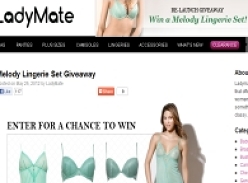Win a LadyMate 'Melody' Lingerie Set