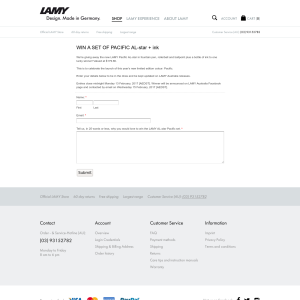 Win a LAMY Pacific AL-star in fountain pen, rollerball & ballpoint + a bottle of ink, valued at $179.80!