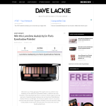 Win a Lancome Auda(city) in Paris Eyeshadow Palette!