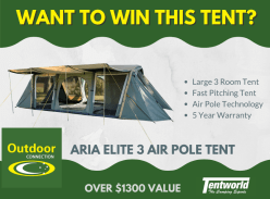 Win a Large 3 Room Tent