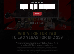Win a Las Vegas trip for a premium UFC 239