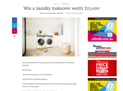 Win a laundry makeover