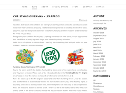Win a LeapFrog Prize Pack for Christmas