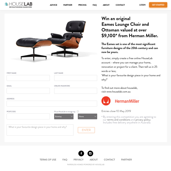 Win a Leather Lounge Chair & Ottoman
