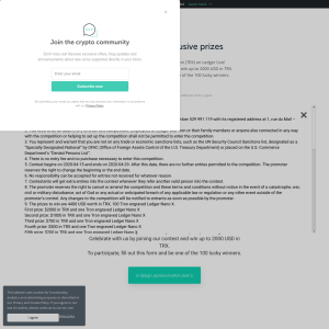 Win a Ledger Nano X