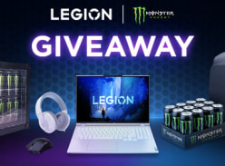 Win a Legion 5 Pro, Legion Accessories, Monster Energy Drinks & Mini Fridge