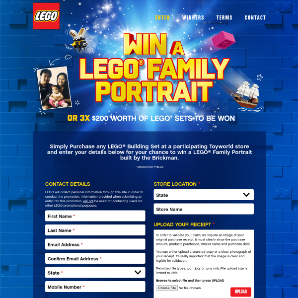 Win a LEGO Family Portrait!