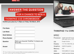 Win a Lenovo Thinkpad 11e Chromebook!