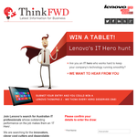 Win a Lenovo ThinkPad 2 tablet! - ThinkFWD