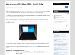Win a Lenovo ThinkPad E560!