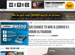 Win a Lenovo X1 Carbon Ultrabook