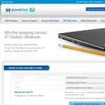 Win a Lenovo X1 Carbon Ultrabook!