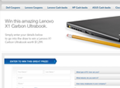 Win a Lenovo X1 Carbon Ultrabook!