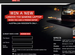 Win a Lenovo Y50 gaming laptop for you & a friend!