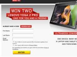 Win a Lenovo Yoga 2 Pro Ultrabook
