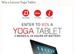Win a Lenovo 'Yoga' tablet!