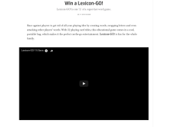 Win a Lexicon-GO