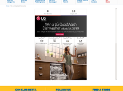 Win a LG XD5B14PS 14 Place QuadWash® Dishwasher in Platinum Steel Finish